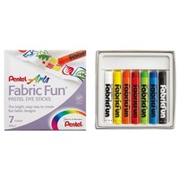 Fabric Dye Pentel Fun Dyeing Pastels Box of 7 PTS7
