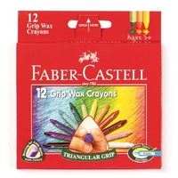 Crayon Faber Castell Triangular Grip Wax Box 12