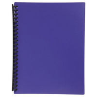 Display Book  A4 20 Marbig Pocket 2007019 Purple