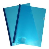 Clear Cover File With Spine A4 Colby 202A Blue