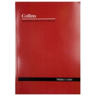 Account Book Collins A60  3 Money Column Treble Cash