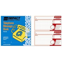 Telephone Message Books 2 To view NCR Pack 10 Impact TM342 Carbonless 80 MESSAGES in duplicate