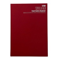 Book Food Safety Register Wildon WIL570 A4 297x210mm