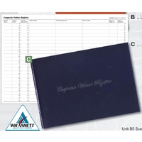 Visitors Register Corporate Wildon CVR - WIL250 A4 Landscape 210x297x100 section sewn 56 leaves hard cover