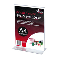 Sign Holder A4 Portrait Stand Up Deflecto 47801 