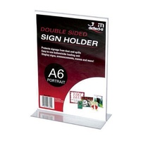 Stand Up Sign Holder Portrait A6 Deflecto 69001