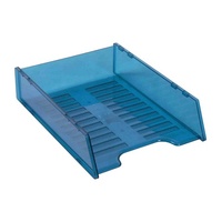 Desk Tray Italplast Multi Fit I60 Tinted Blue