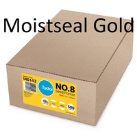 Seed pocket envelopes 150x100mm No 8 Tudor 140143 Kraft - box 500 moistseal #140143 #142889
