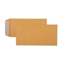 Envelope 235x120 DLX [PnS] Box 500 Cumberland 605322 Gold Strip Peel and Seal pocket * opens short side