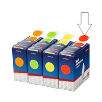Label  Esselte Dots 24mm Fluoro Red box 400 Permanent MC24 Dispenser pack 80108CPFR