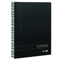 Notebook A4 Platinum 200 Page pack 5 Spirax #400 56400 Quality 90 gsm paper