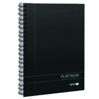 Notebook A5 200 Page Spirax 401 Platinum Pack 5 (Ruled in grey) quality 90 gsm paper. #56401