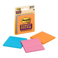 Post It Note  76x76mm 3321-SSAN Super Sticky 45 Sheets Pack 3 MARRAKESH AB010574239 