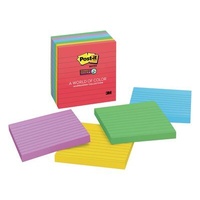 Post It Note 101x101 Pack 6 Lined 675-6SSAN Marrakesh Colours