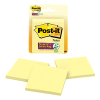 Post It Note  76x76mm 3321-SSCY Super Sticky 45 Sheets Pack 3 CANARY YELLOW #70071393592