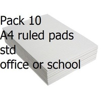 Pads Office  A4 Ruled White Bank 80 Leaf x 10 standard Office NP1060
