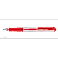 Pens Pentel K157B Retractable Red .7 Hybrid Gel Grip Box 12 10504853 