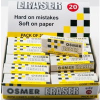 Eraser  Large x20 Osmer OE222 Box 20 