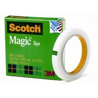 Tape Invisible 3m Magic 810 18x66m 1x roll Scotch office Refills