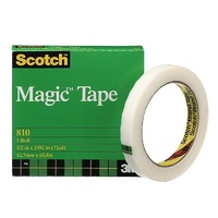Tape Invisible 3m Magic 810 12x66m roll Scotch 70016044219