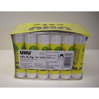 Glue Stick UHU  8g White box 24 # 00060 33-00015 33-00060