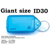 Giant KeyTags ID30 Size 74x38mm Blue Bag 25