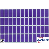 Labels Block Colour Purple 19x42mm Avery 44546 Pack 240