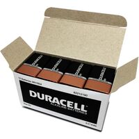 Battery 9 Volt Duracell Coppertop pack 12  9v #5006381 