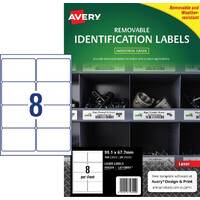 Labels  8up Laser L4715REV Heavy Duty WHITE 959209 Avery Removable 99.1x67.7mm 20 sheets, 160 labels
