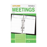 Dayplanner DK1009 Refills Meetings 7 Ring Page Size 216x140mm Desk Edition