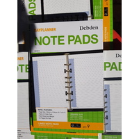 Dayplanner DK1011 Refills Lined Note Pads x 2 Desk Edition Pack of 2 pads, 25 sheets per pack