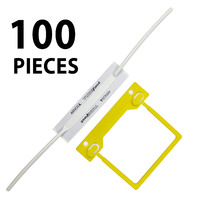 Tubeclip Box 100 Arnos Yellow F248Y 3 piece file fasteners like tubeclips #10403519
