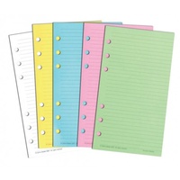 DayPlanner PR2022 Multicoloured Notepad Yellow Pink Blue White Personal Edition FOR 6 RING 172x96mm