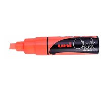 Chalk Marker Liquid Uni PWE8K Fluoro Orange Chisel Tip 8mm approx. Bold PWE8KFLOR 