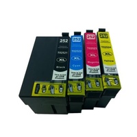 Inkjet for Epson #252XL 4 Colour pack Premium Compatible Cartridge Black Cyan Magenta Yellow 1 of each QI-252VPXL C13T253692