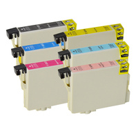 InkJet for Epson #T0491-T0496 Compatible Inkjet Cartridge Set 6 Ink Cartridges
