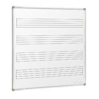 Music Board Whiteboard 1200x1200mm Magnetic double sided ruled 4 music staves 10-15 days Extra freight applies country areas. Visionchart VMB1212 