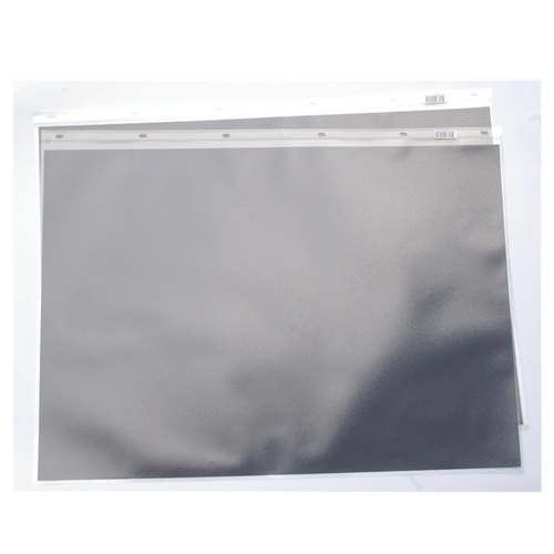 600A2P A2 PVC portfolio pocket with black insert paper in each pocket. Colby - pack 10 615mm high x 450mm wide