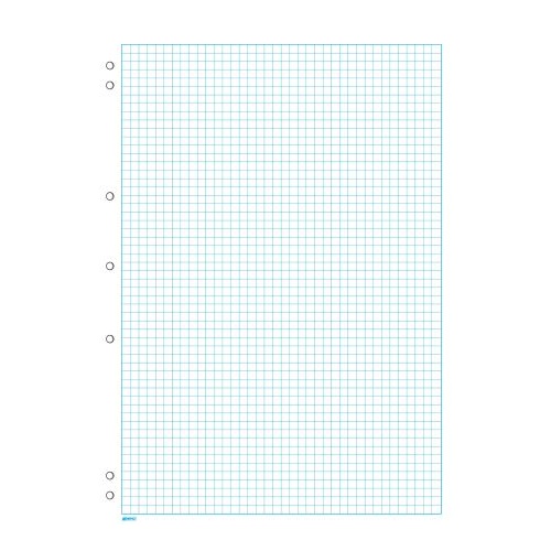 Graph Pads  A4  5mm 7 Hole Punched 25 Sheets GP850 Impact 
