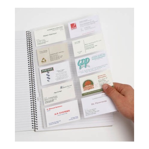 Spiro Mate Business Card Book Pocket Removable - pack 2 
