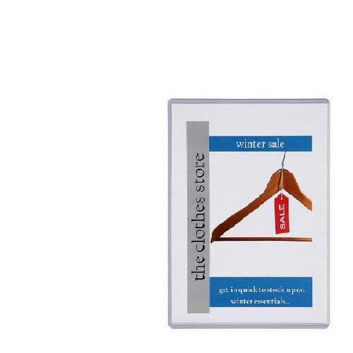 Card Holder Rigid A5 400 microns PVC Rigid pack of 1 Marbig 90076 Protecta Cover for certificates, menus and display material  stiff