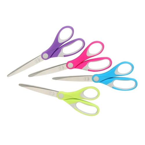 Scissors 210mm Marbig Comfort Grip No 8 Summer Colours 975431 These scissors come in assorted colours
