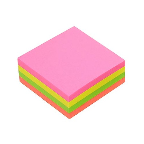 Stick on Notes 75x75mm Brilliant Cube 320 Sheets 1810799 Marbig
