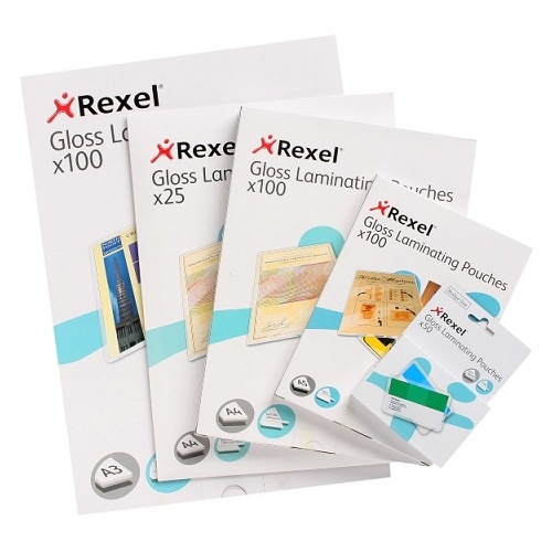 Laminating Pouch A3 100 Micron pack 100 Gloss Rexel 46311