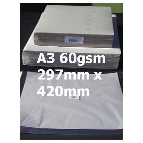 News Paper Bulky A3 60gsm 297mm x 420mm Ream 500 10452274  BN60A3