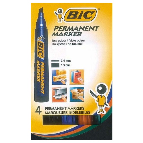 Marker Bic Permanent Chisel 12304 Wallet 4