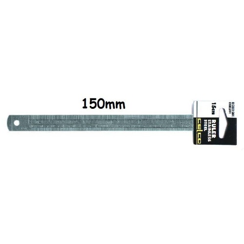 Ruler 150mm Steel 0180594 - each 