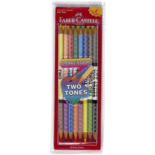 Pencil 2 tone by Faber - pack 8 