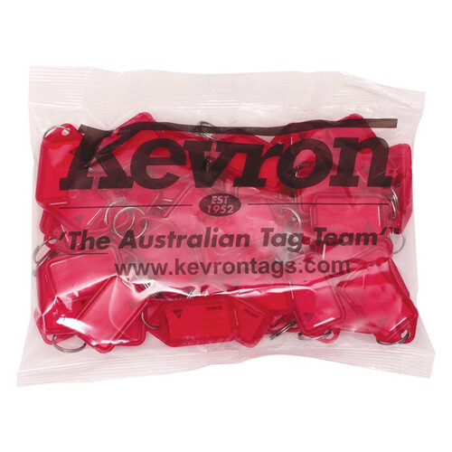 Key Tags Clicktags ID5 50s Kevron Red Bag 50 ID5RED50 ID5 RED50