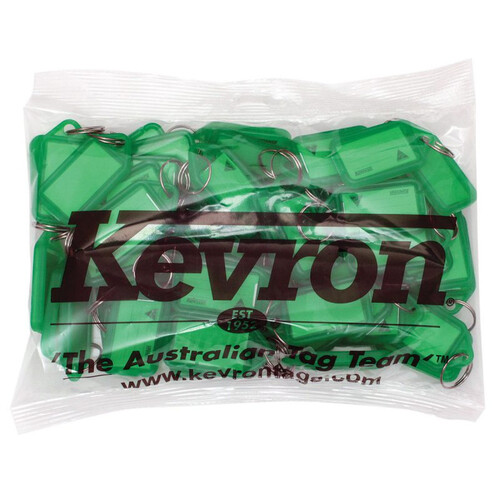 Key Tags Clicktags ID5 50s Kevron Green Bag 50 ID5 GRN50